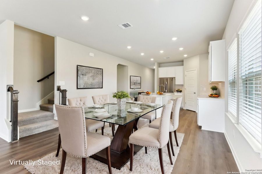 Furnished interior view inside a new home in Remington Ranch, San Antonio (Image 10). Furnished interior view inside a new home in Remington Ranch, San Antonio (Image 10).