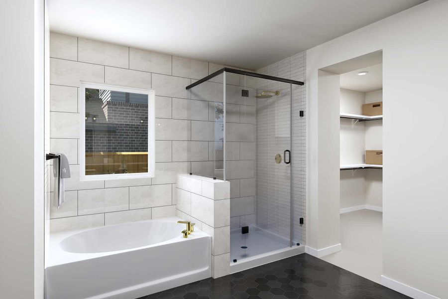 The Tunis - Optional Side Tub with Shower The Tunis - Optional Side Tub with Shower