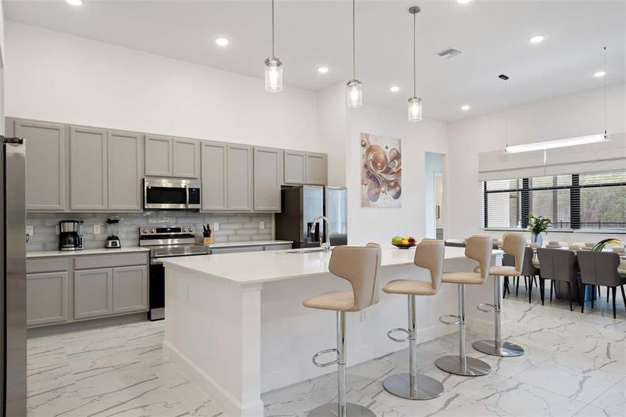 Furnished interior view inside a new home in , Kissimmee (Image 72).