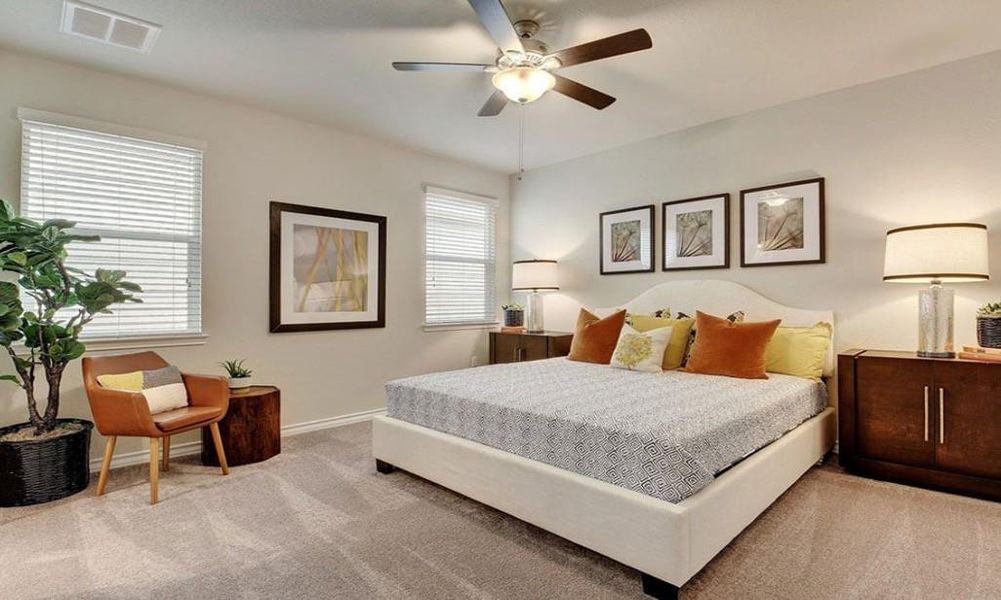 Furnished interior view inside a new home in Emory Crossing 40s, Hutto (Image 4).