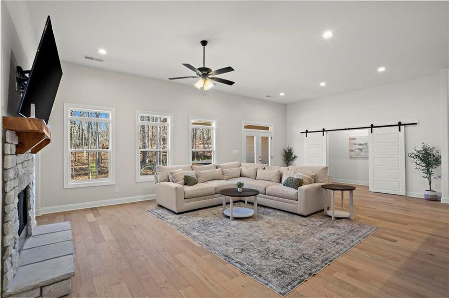 Furnished interior view inside a new home in Dorsett Bridge, Douglasville (Image 17).