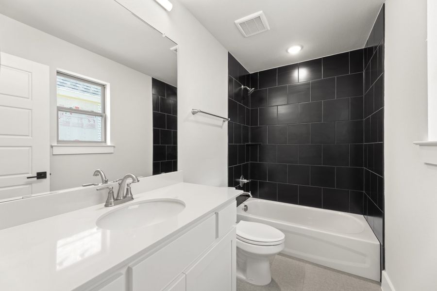 Representative furnished interior of a home built from the 5032 by Tradition Homes in Lakewood at Brookhollow – 60′ Lots, Prosper (Image 11).