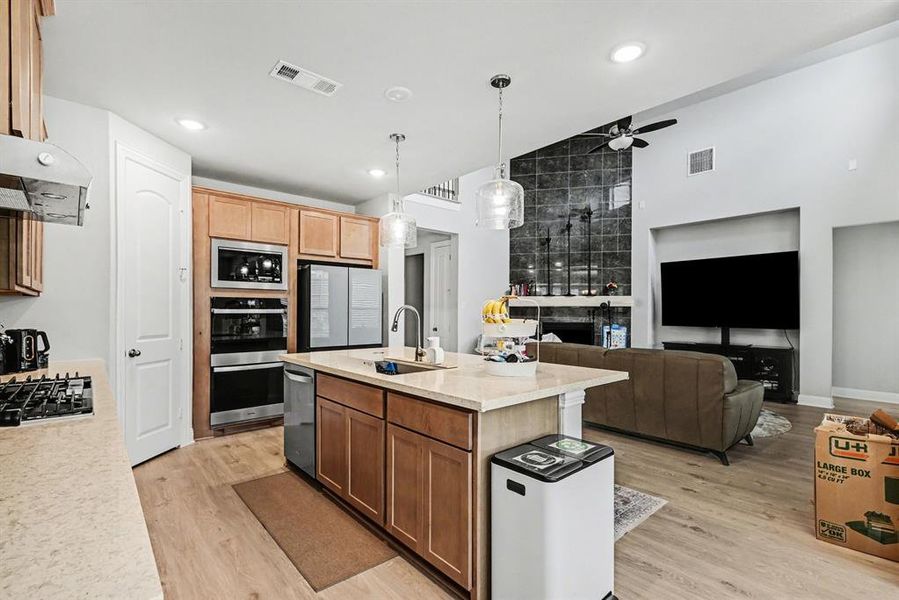 Furnished interior view inside a new home in Pecan Square, Justin (Image 18).