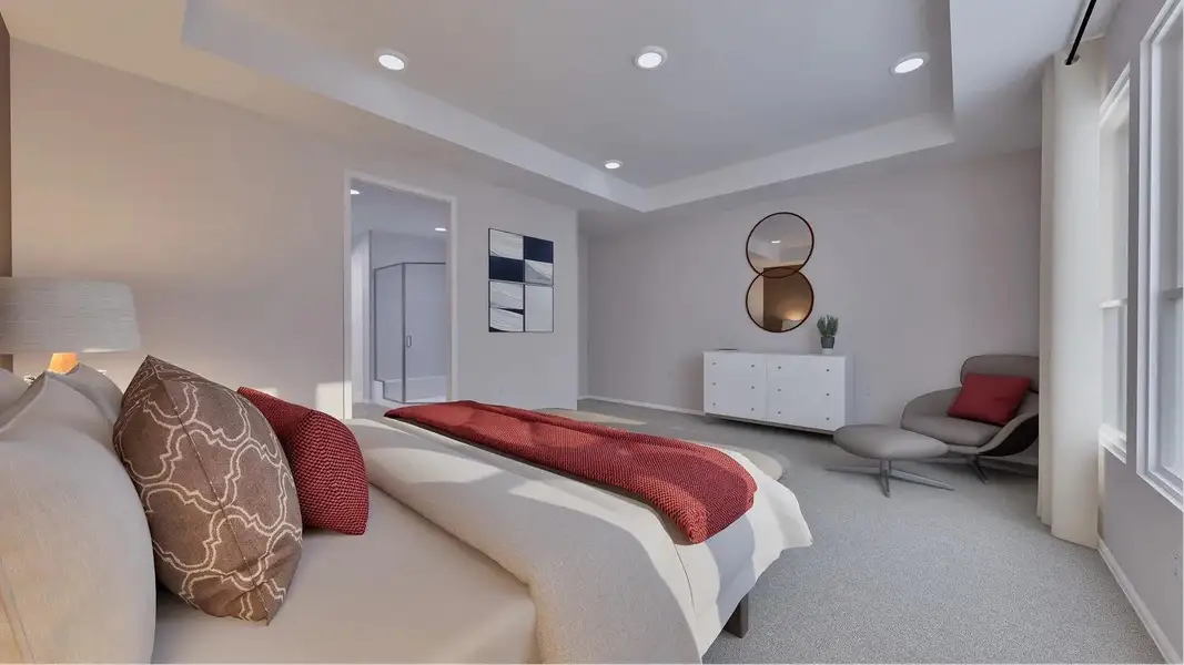 Furnished interior view inside a new home in Samara: Wentworth, League City (Image 4).