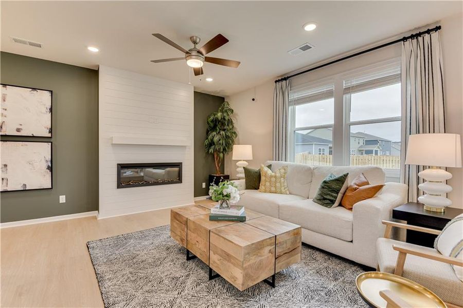 Furnished interior view inside a new home in River Oaks, Locust Grove (Image 22). Furnished interior view inside a new home in River Oaks, Locust Grove (Image 22).