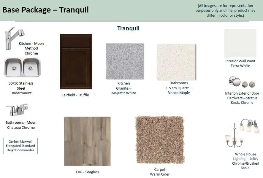 Interior Standard Package - Tranquil Color Style
