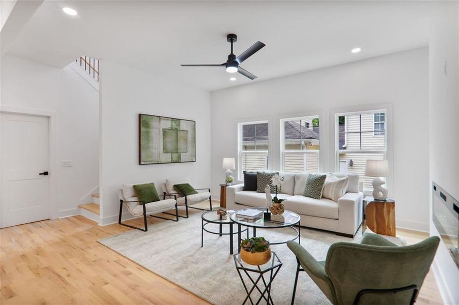 Furnished interior view inside a new home in , Atlanta (Image 14).