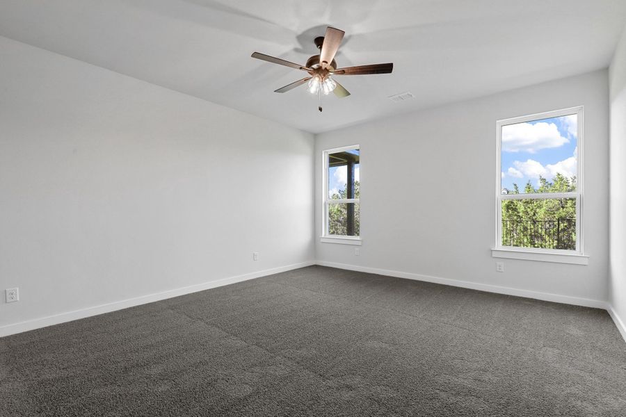 Representative unfurnished interior of a home built from the Garrison II by Cheldan Homes in Stoneview, Glen Rose (Image 65).