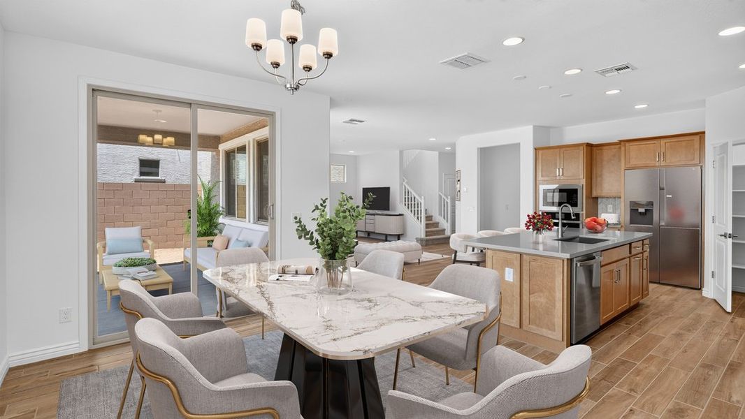 Furnished interior view inside a new home in Allen Ranches, Litchfield Park (Image 6).