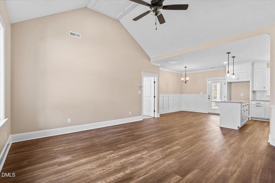 Lightwater Living Room Kitchen View