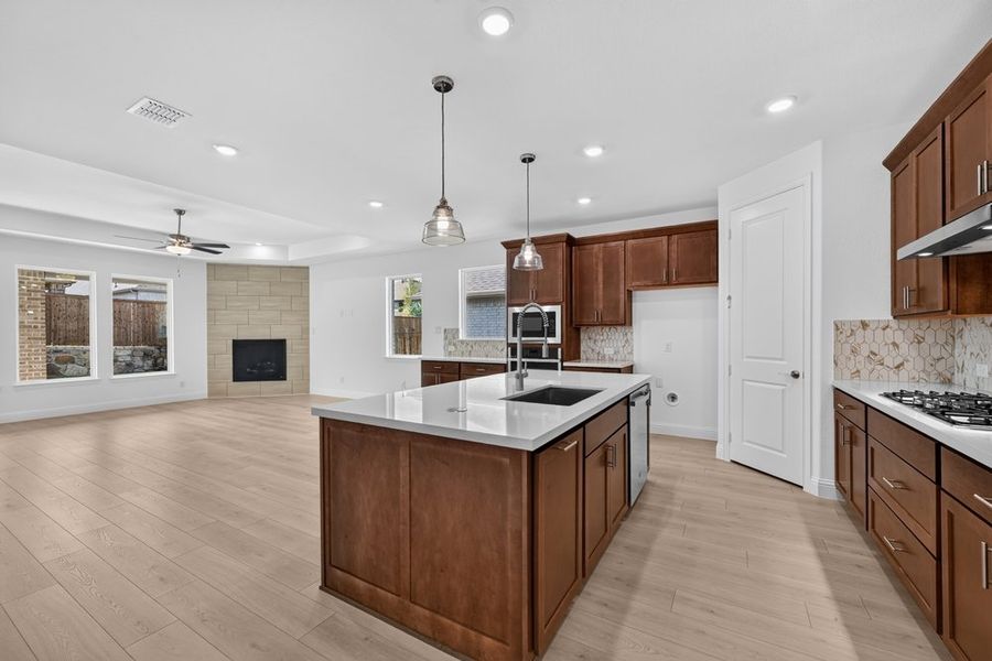 Furnished interior view inside a new home in South Oak, Lakewood Village (Image 7).