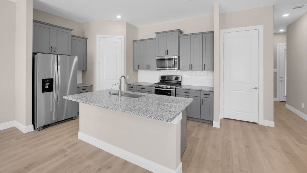 Furnished interior view inside a new home in The Avenue, Allen (Image 5).