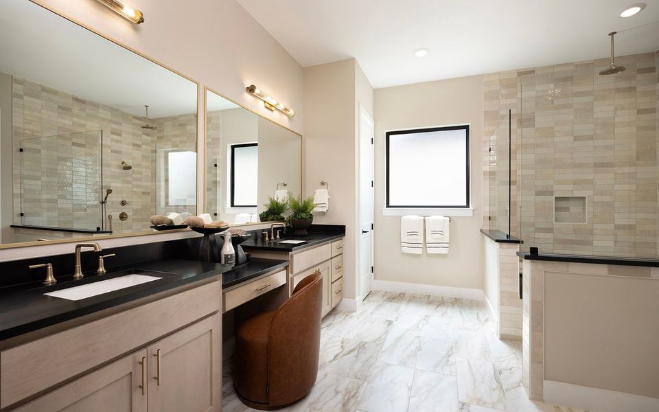 Representative furnished interior of a home built from the Champlain by Brookfield Residential in Kissing Tree, San Marcos (Image 5).