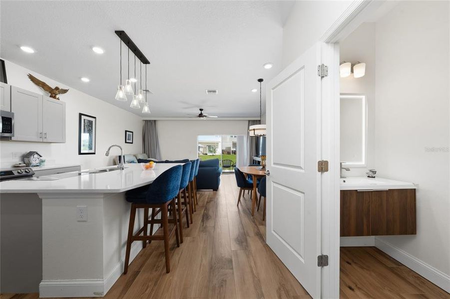 Furnished interior view inside a new home in , Kissimmee (Image 10).