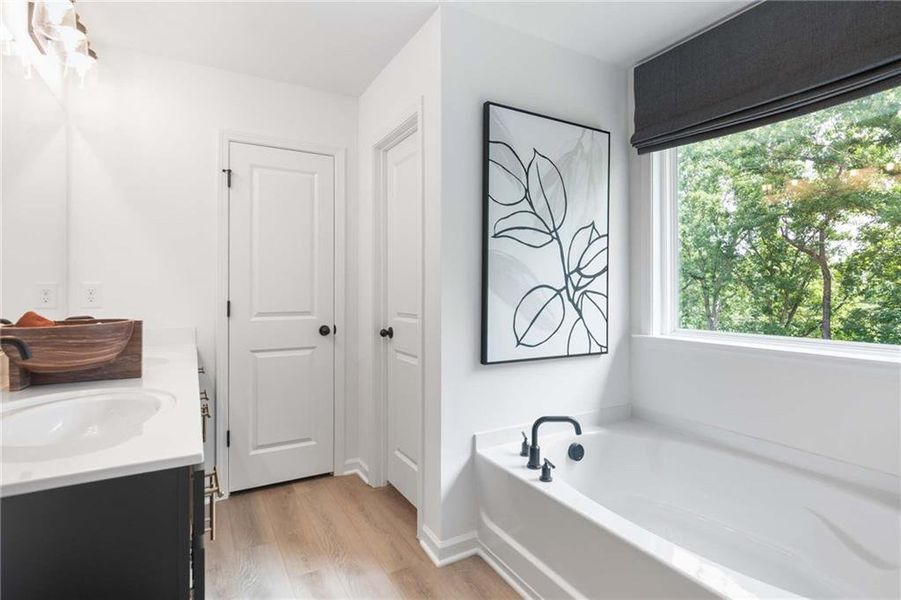 Furnished interior view inside a new home in Creekside, Dawsonville (Image 40). Furnished interior view inside a new home in Creekside, Dawsonville (Image 40).