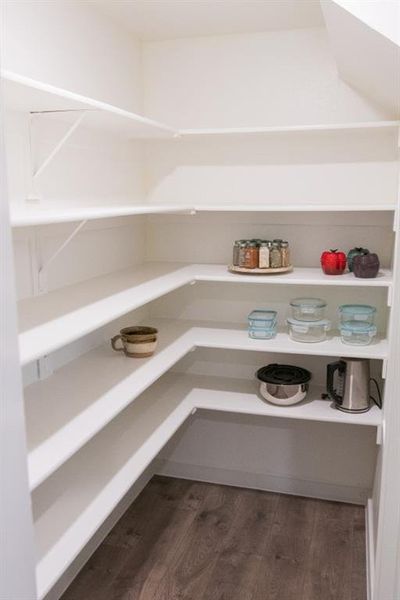 View of storage area