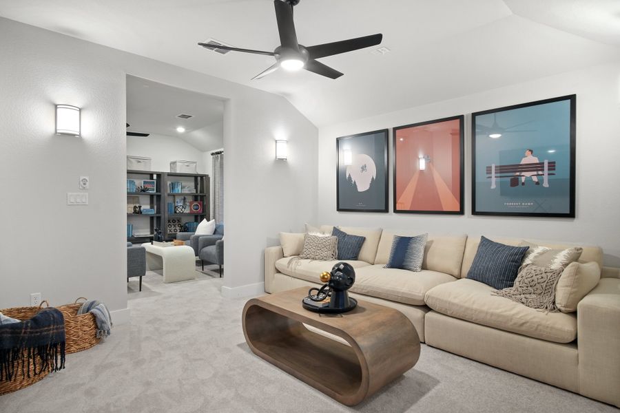 Furnished interior view inside a new home in Provence 50', Austin (Image 68).