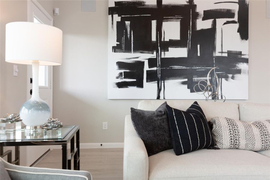 Furnished interior view inside a new home in , Conroe (Image 3).