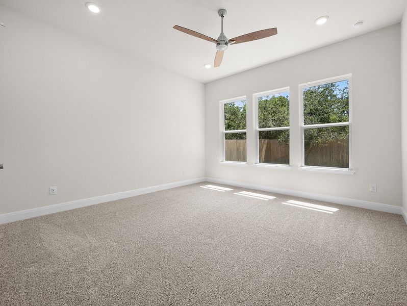 Representative unfurnished interior of a home built from the Live Oak by Beazer Homes in Cibolo Crossing, Universal City (Image 9). Representative unfurnished interior of a home built from the Live Oak by Beazer Homes in Cibolo Crossing, Universal City (Image 9).