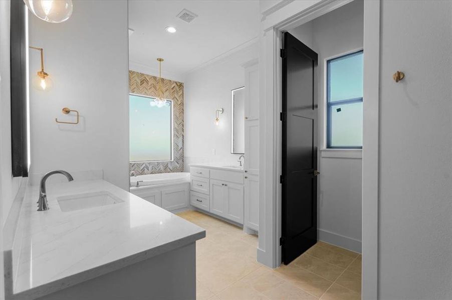 Furnished interior view inside a new home in , Godley (Image 11).