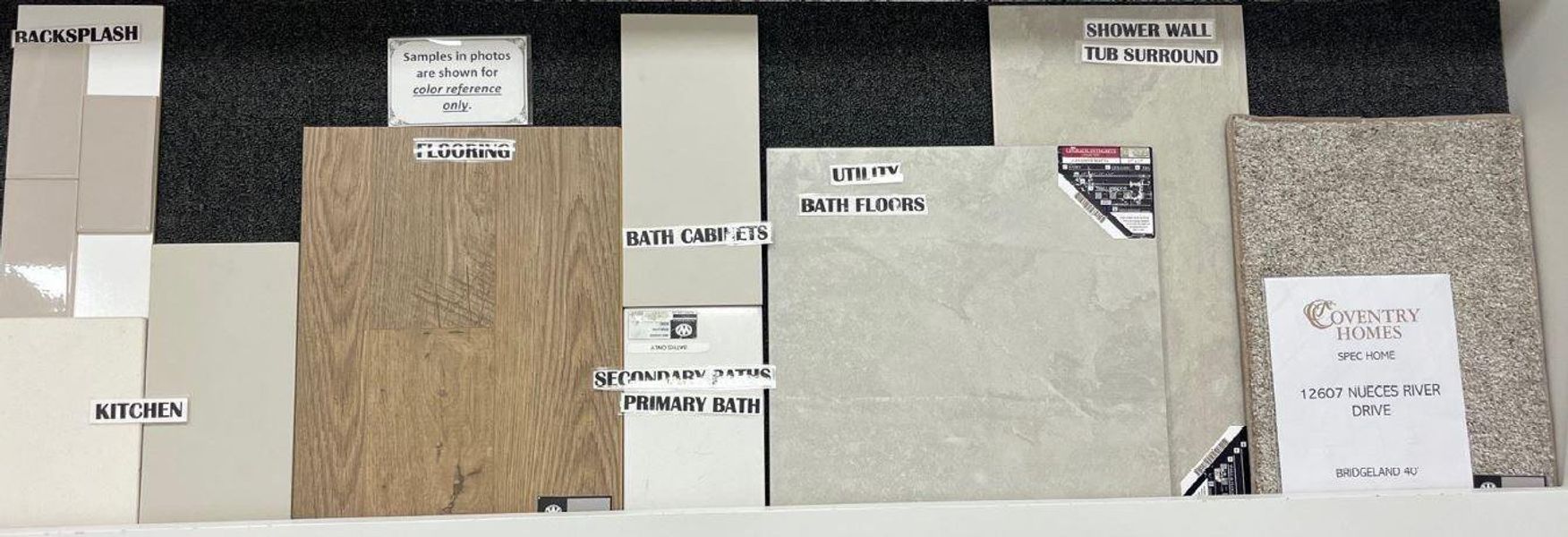 Sample of building materials used in homes in Bridgeland 40', Cypress (Image 3).