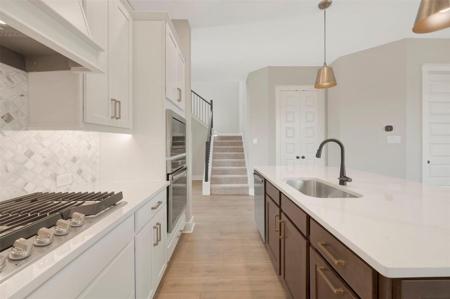 Furnished interior view inside a new home in Elyson - Grove Row Collection, Katy (Image 5).