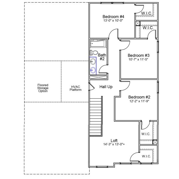 2D floor plan layout of this home in Avenue One, Castle Hayne, NC (Image 3). 2D floor plan layout of this home in Avenue One, Castle Hayne, NC (Image 3).