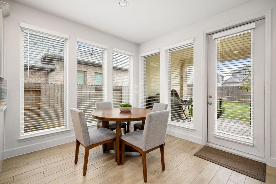 Furnished interior view inside a new home in , Manvel (Image 8).