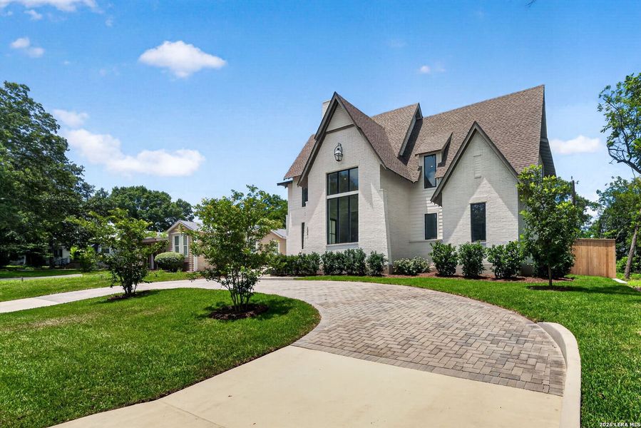 Front exterior of a new home in , Alamo Heights, TX, highlighting curb appeal (Image 25).