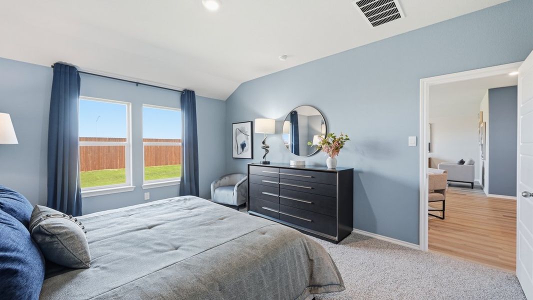 Furnished interior view inside a new home in Lonestar at Liberty Trails, Fort Worth (Image 22).