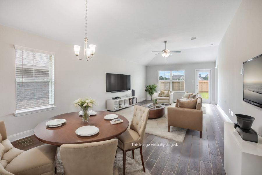 Furnished interior view inside a new home in Bayou Maison, Dickinson (Image 4).
