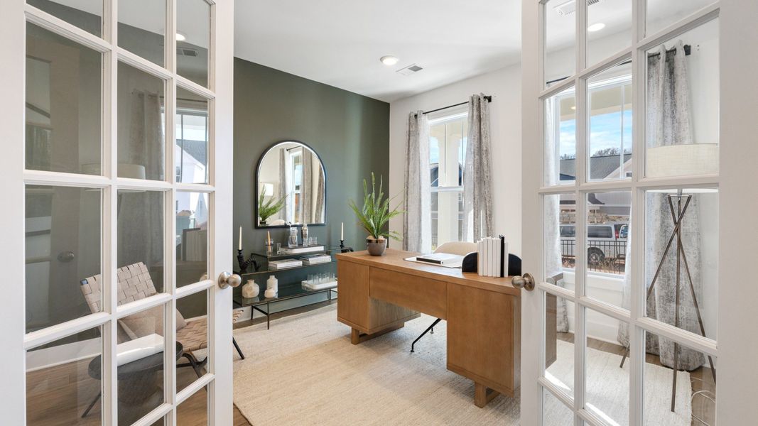 Furnished interior view inside a new home in Creeks at Midway, Anderson (Image 11). Furnished interior view inside a new home in Creeks at Midway, Anderson (Image 11).