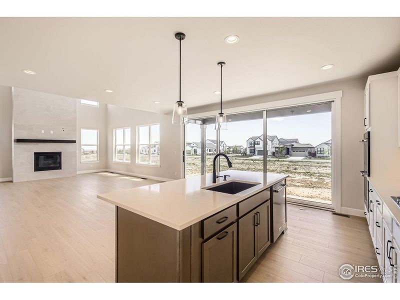 Furnished interior view inside a new home in RainDance, Windsor (Image 9).