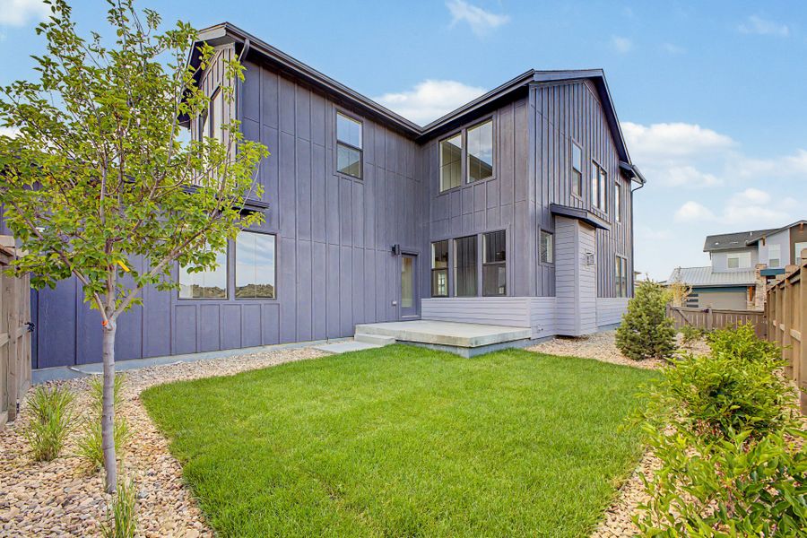 Exterior details and patio area of a home in West Grange, Longmont (Image 18). Exterior details and patio area of a home in West Grange, Longmont (Image 18).
