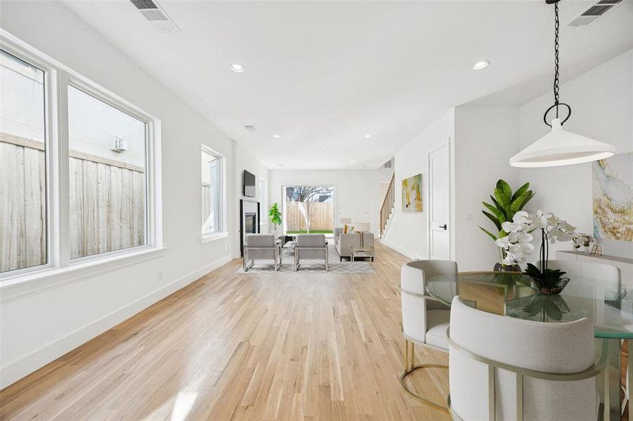 Furnished interior view inside a new home in , Dallas (Image 6).
