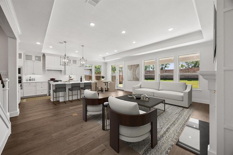 Furnished interior view inside a new home in Lincoln Pointe, Van Alstyne (Image 27). Furnished interior view inside a new home in Lincoln Pointe, Van Alstyne (Image 27).