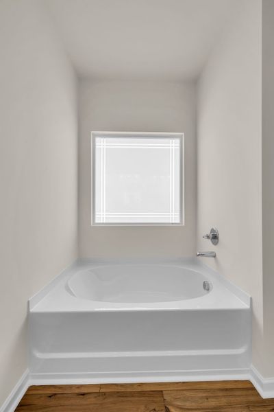 Separate garden tub and shower Separate garden tub and shower