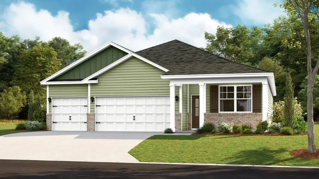 Representative exterior photo of a completed home built from the Madison by D.R. Horton in Hickory Pointe, Corryton, TN (Image 21). Representative exterior photo of a completed home built from the Madison by D.R. Horton in Hickory Pointe, Corryton, TN (Image 21).