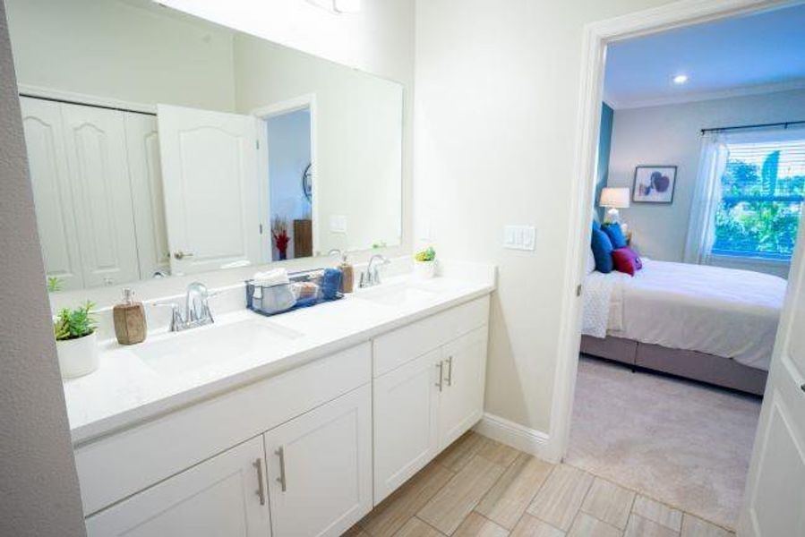 Model home - actual features may vary.