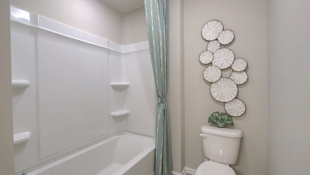 Furnished interior view inside a new home in Reserve at Tap Root Farms, Fletcher (Image 43).