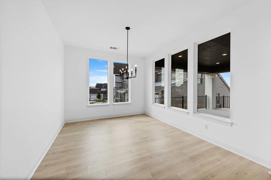 Spacious, unfurnished interior of a new home in Lariat - 80', Liberty Hill (Image 16). Spacious, unfurnished interior of a new home in Lariat - 80', Liberty Hill (Image 16).