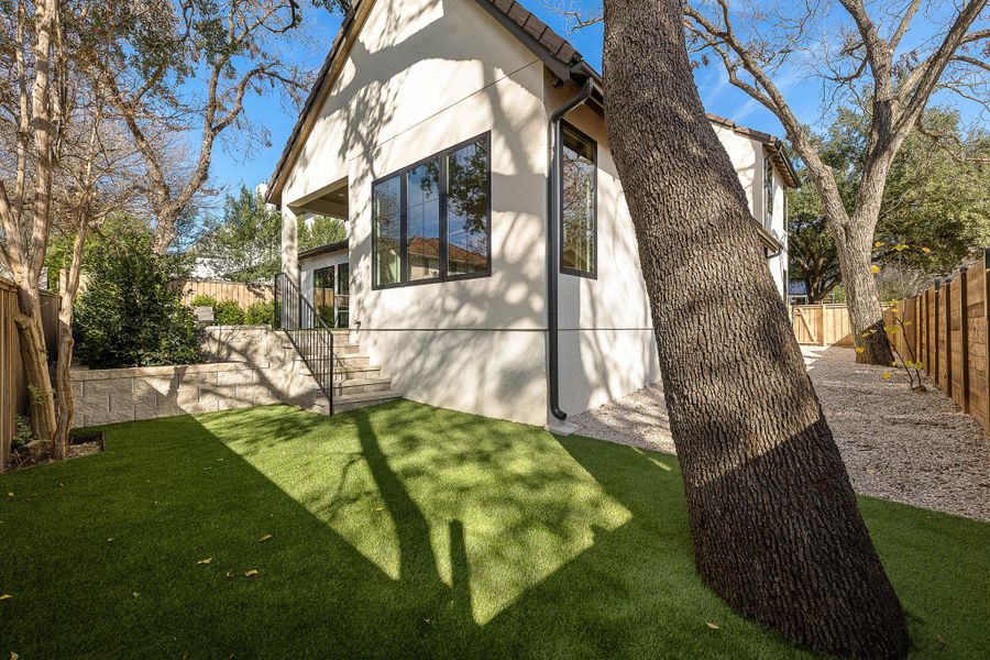 Exterior details and patio area of a home in , Austin (Image 21).