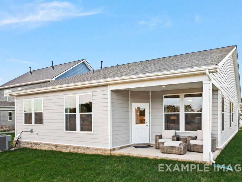 Exterior details and patio area of a home in Sage Farms, White House (Image 25). Exterior details and patio area of a home in Sage Farms, White House (Image 25).