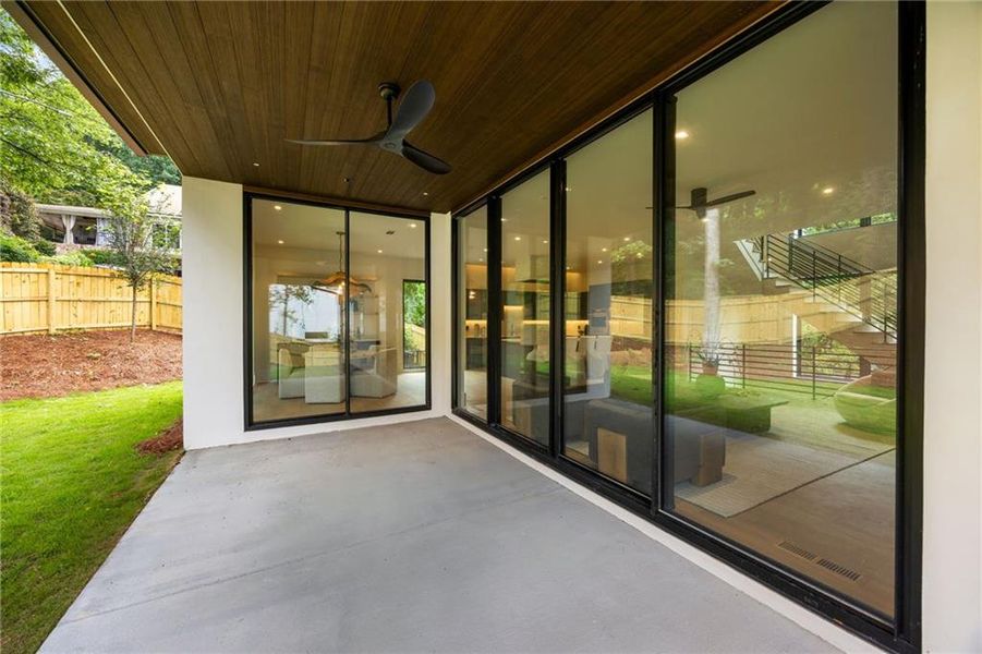 Exterior details and patio area of a home in , Atlanta (Image 27).