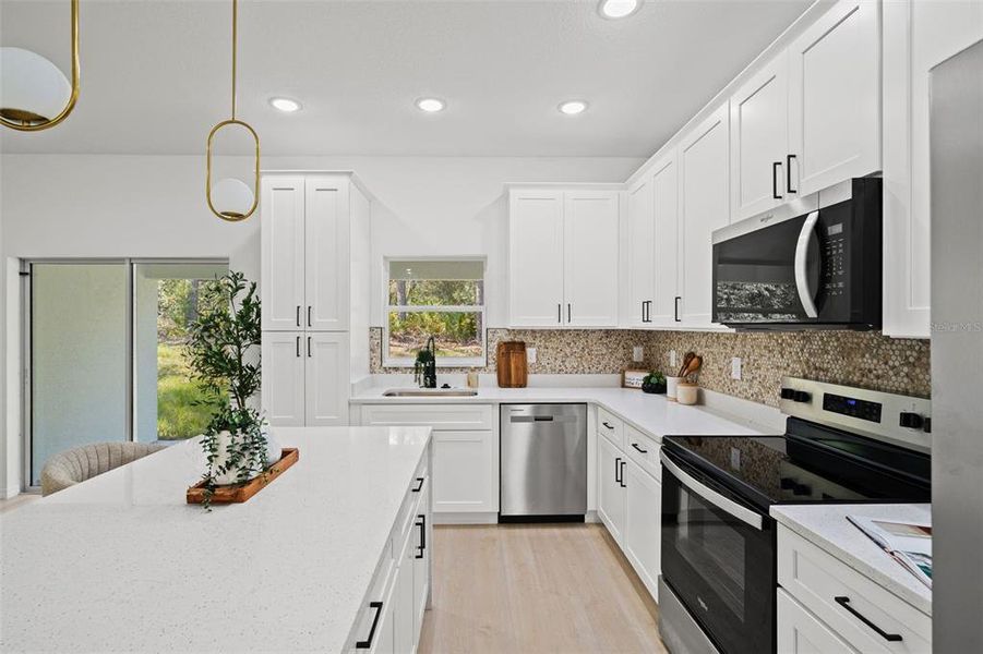 Furnished interior view inside a new home in , Citrus Springs (Image 37).