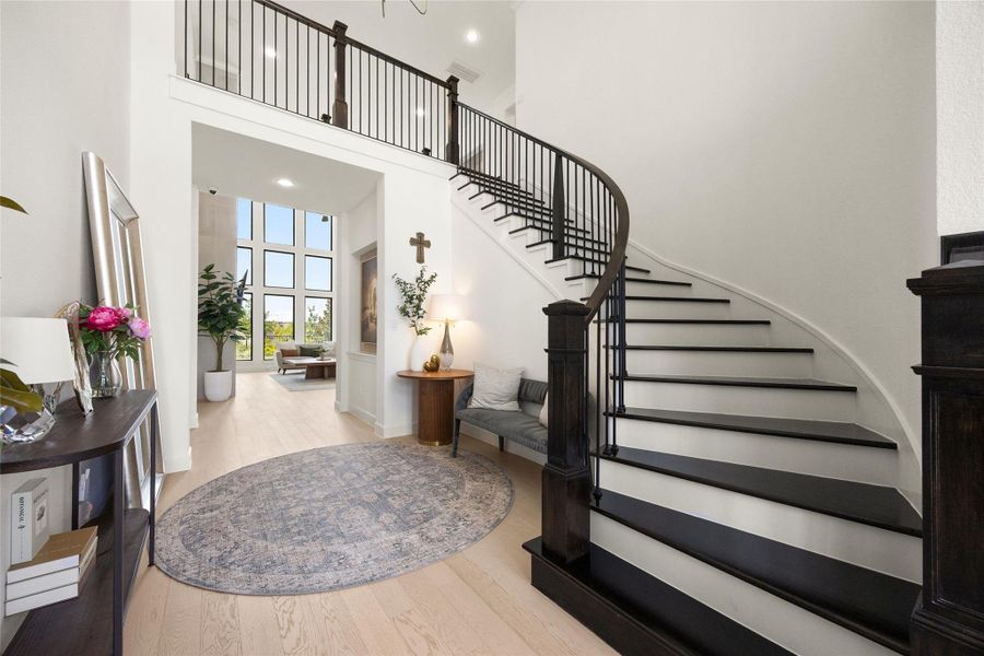 Furnished interior view inside a new home in Bridgeland, Cypress (Image 17).