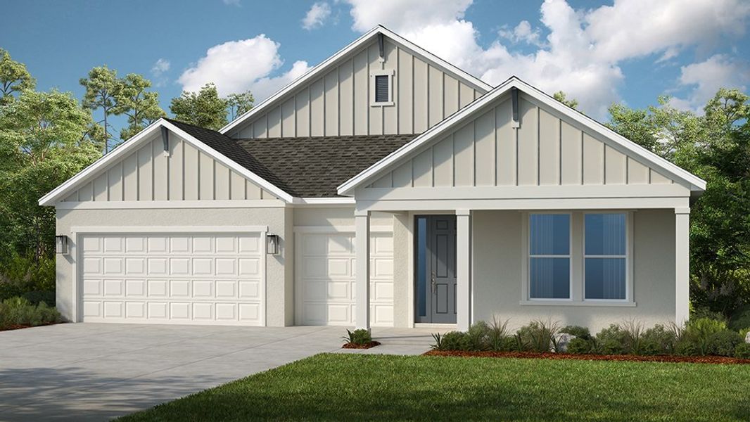 Representative exterior photo of a completed home built from the Bradley by Taylor Morrison in Coasterra Community Group Page, Palmetto, FL (Image 15).