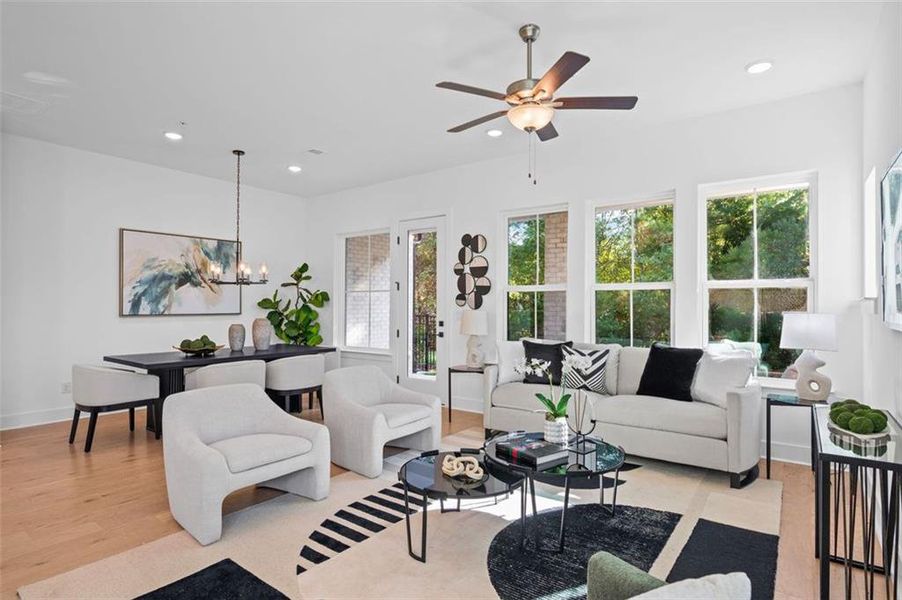 Furnished interior view inside a new home in , Alpharetta (Image 8).