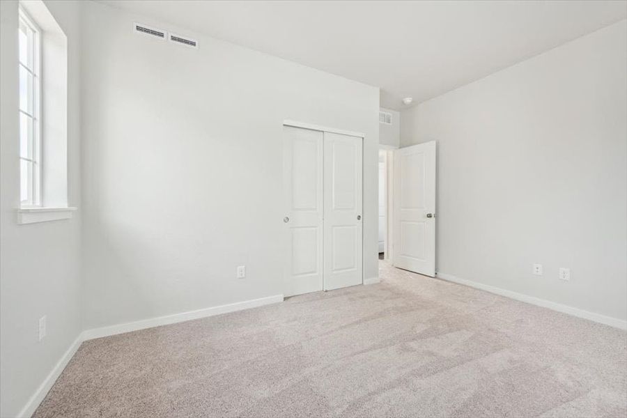 A room with white doors. A room with white doors.