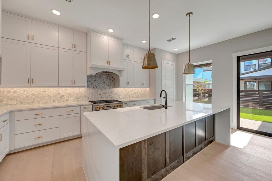 Furnished interior view inside a new home in Easthaven at Bridgeland Central - Vision Collection, Cypress (Image 9).